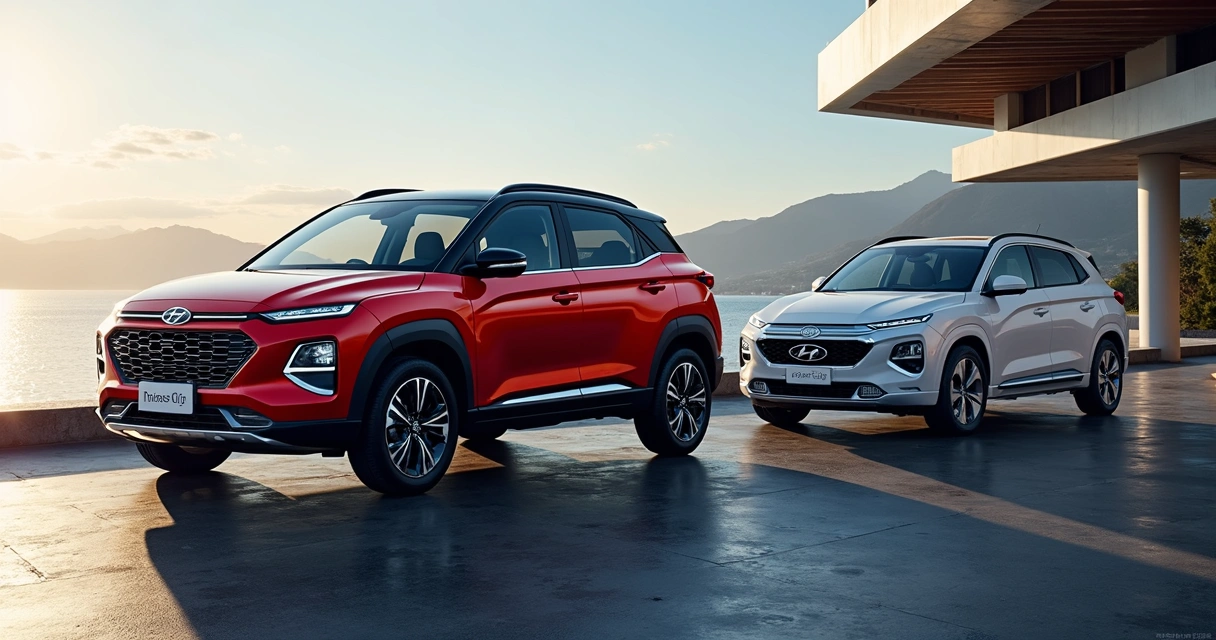 BYD Song Pro e Hyundai Creta lado a lado, SUV médio híbrido e SUV compacto consumindo combustível, comparativo de desempenho e design 