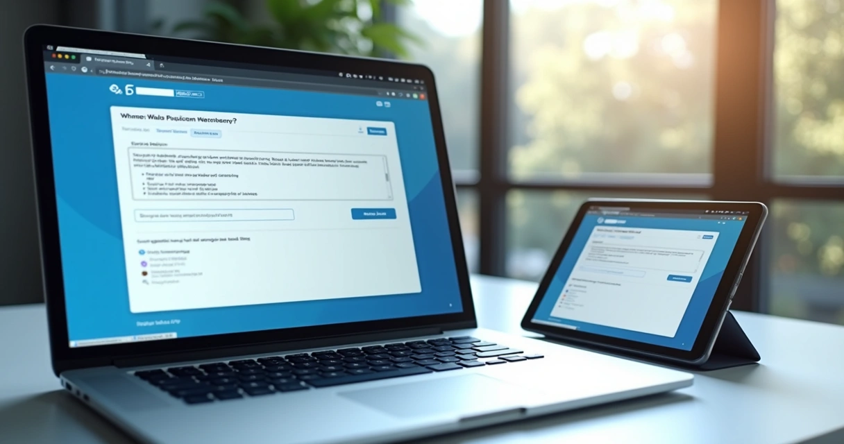 Aplicativo publicado sendo compartilhado por link em tela de notebook