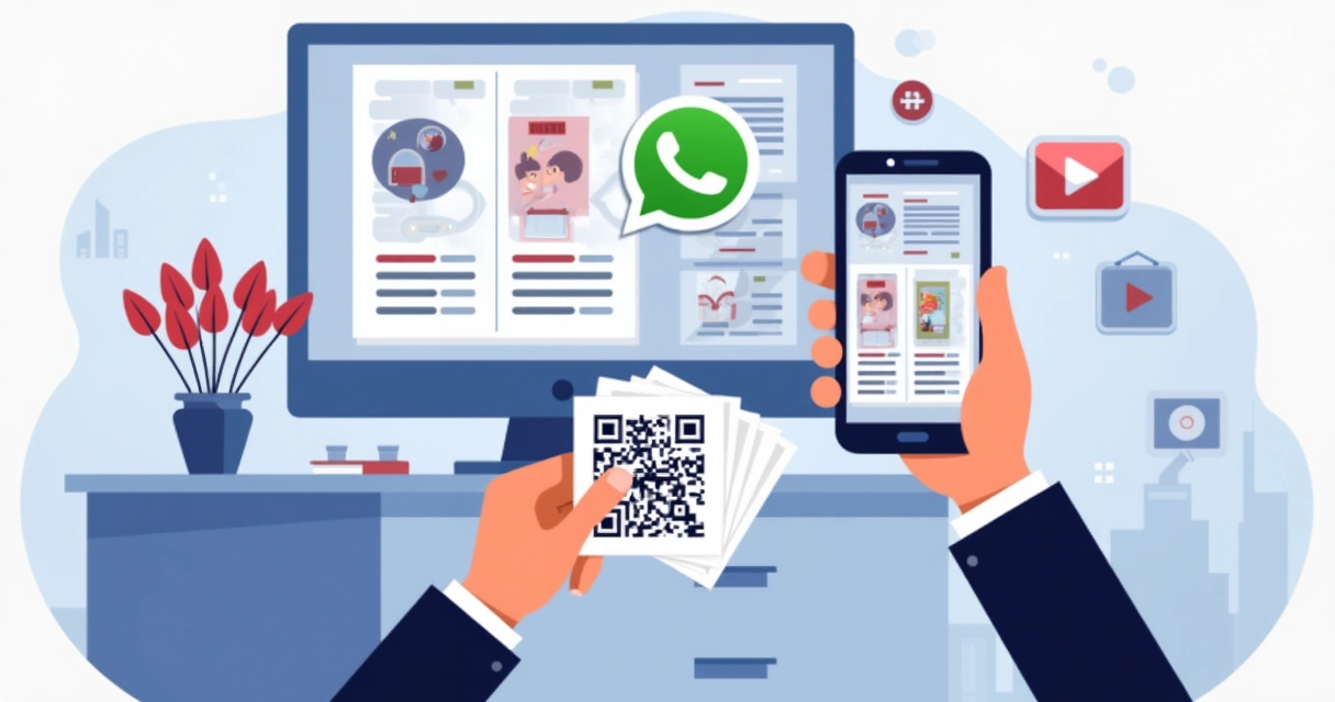 Compartilhamento de catálogo digital via WhatsApp e QR Code 