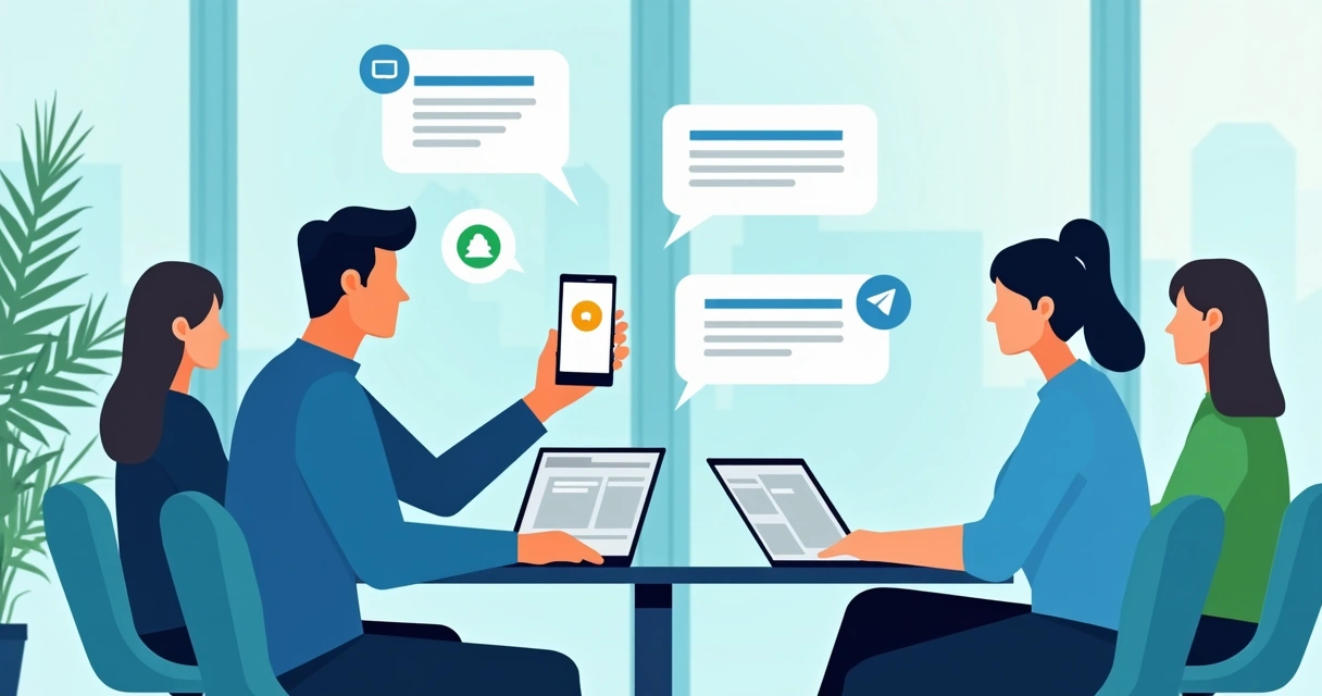 Compartilhamento privado de conteúdo em aplicativos de mensagens 