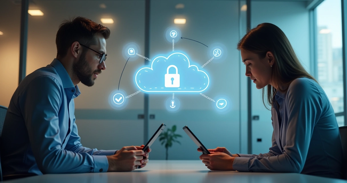 Compartilhamento seguro de documentos online entre contador e cliente 