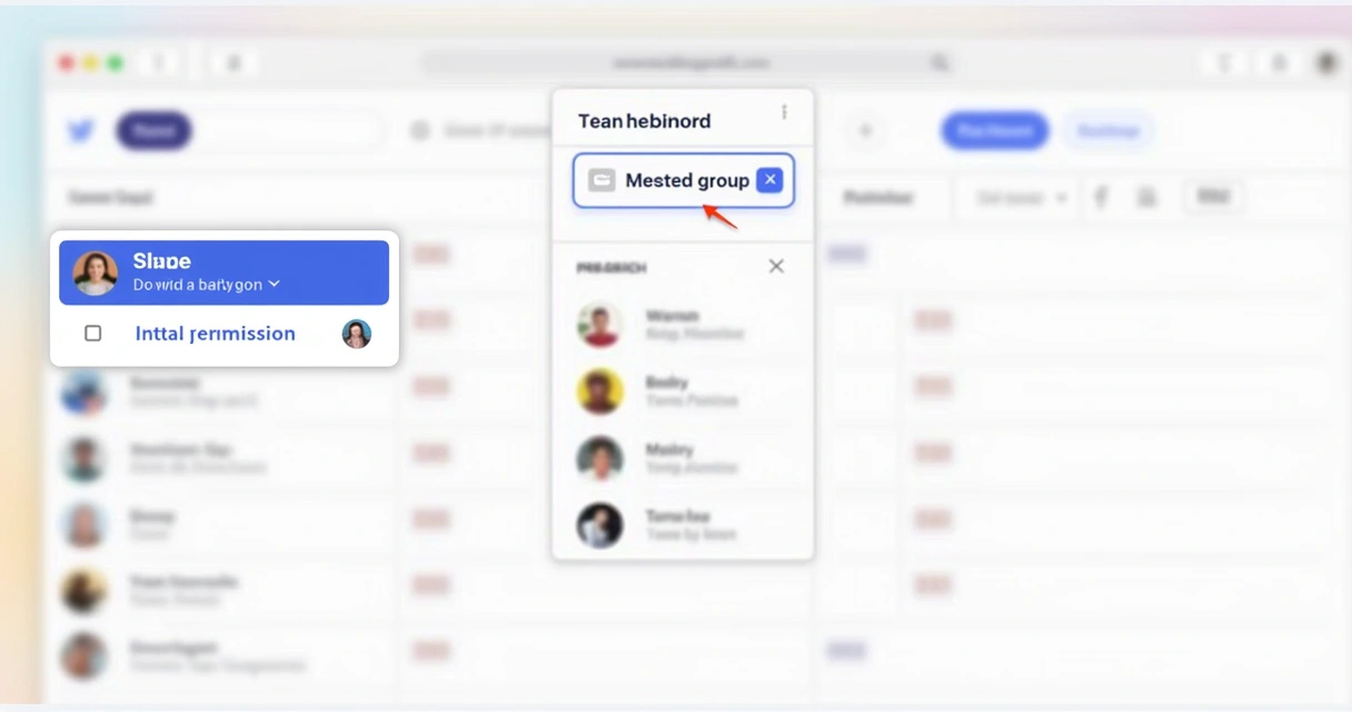 Compartilhamento de página do Notion com acesso para grupo 