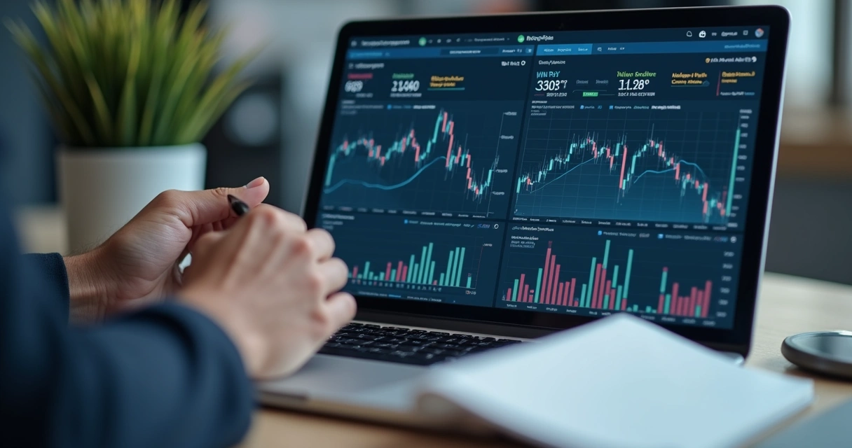 Analyst comparing competitor signals and win rate data
