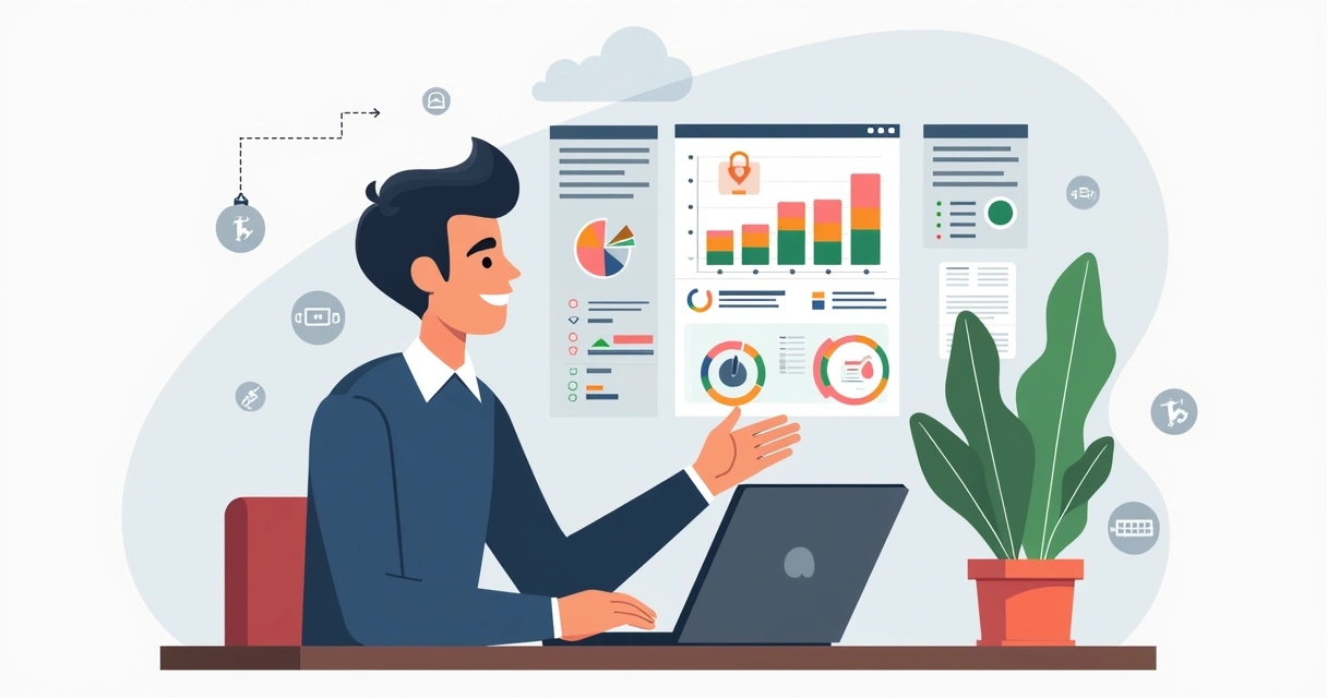 Professional researching competitor backlinks on screen