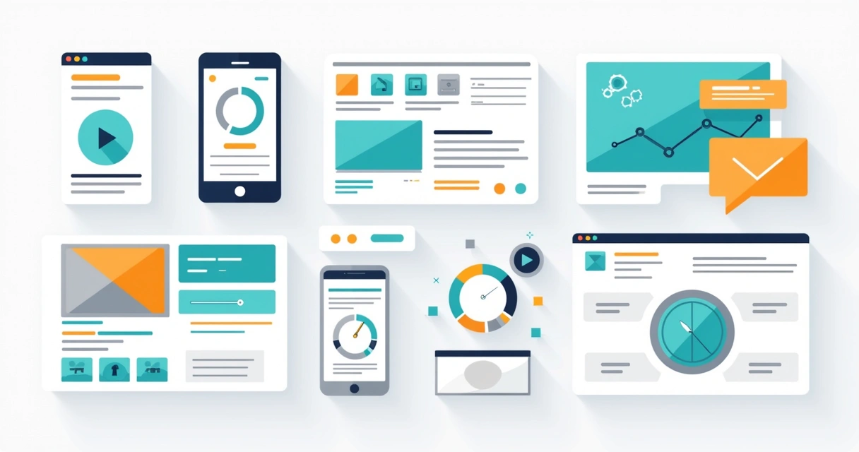 Componentes visuais de design inclusivo em dashboard