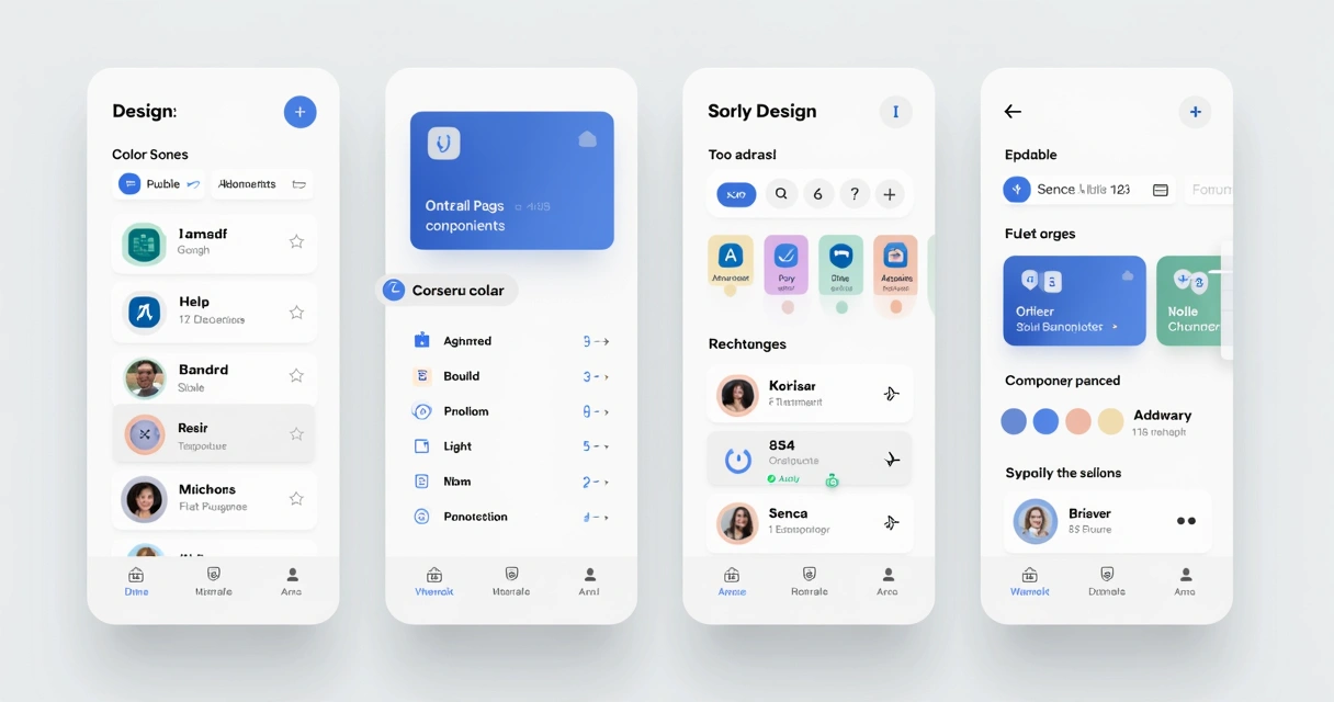 Componentes de design acessível organizados no Figma 