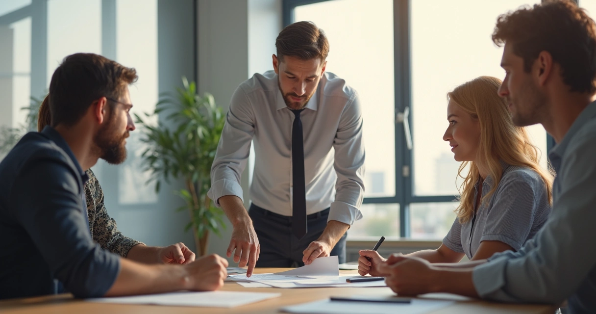 Gestos discretos de liderança observados pela equipe 
