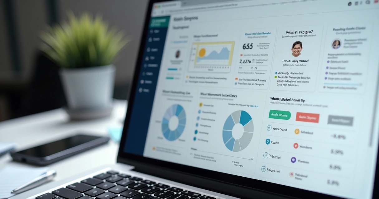 Tela com alertas de comportamento de leads no site 