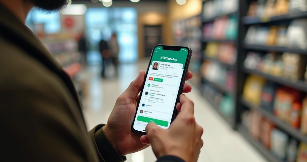 Consumidor finaliza compra via chat no celular 