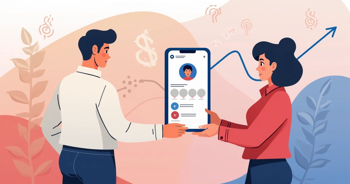 Troca de perfil do Instagram entre duas pessoas com destaque para a monetização 