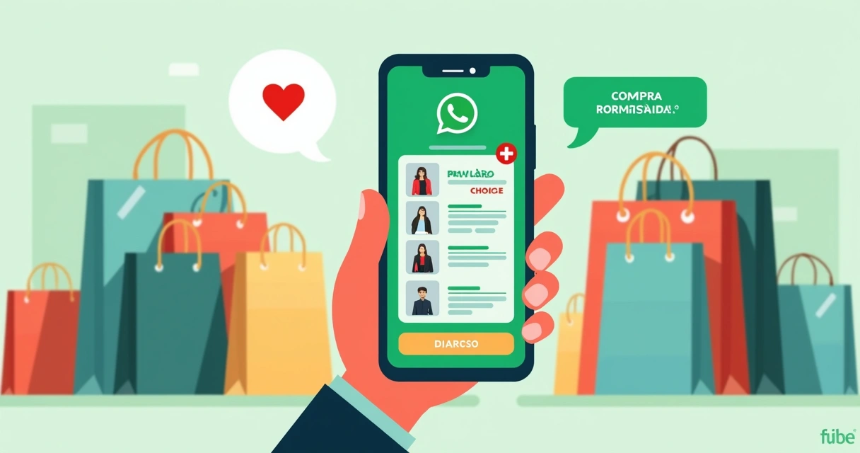 Cliente realizando compra em poucos cliques pelo WhatsApp 
