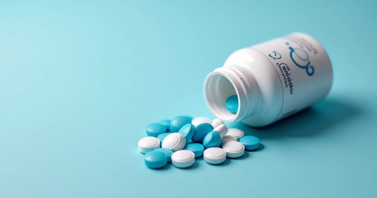 Comprimidos em frasco de anticoncepcional masculino