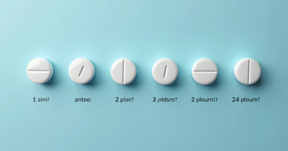 Comprimidos de PrEP organizados em uma sequência de doses