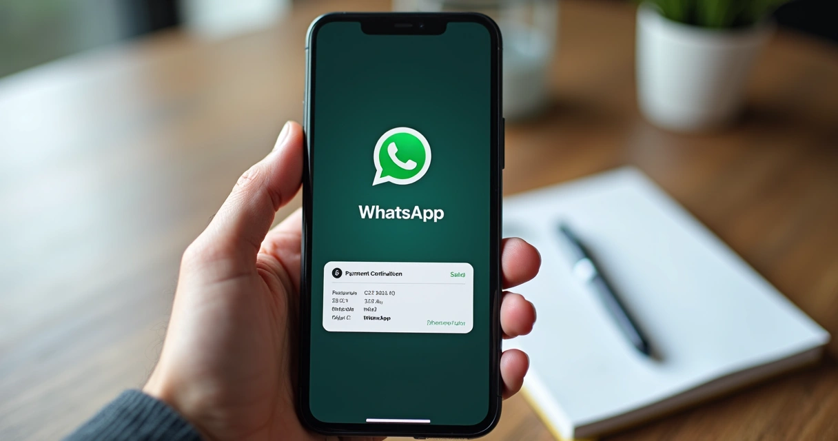 Comprovante de pagamento exibido em tela de smartphone 
