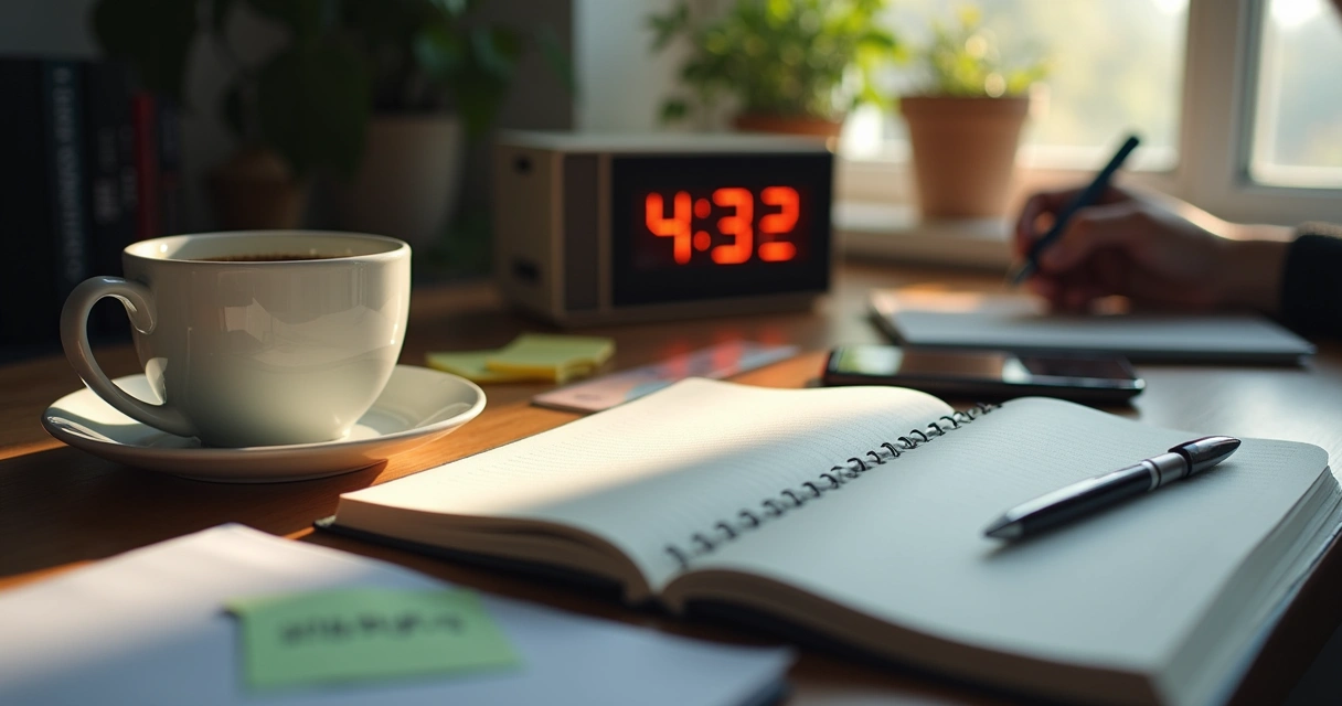 Computador e xícara de café em mesa de trabalho remota 