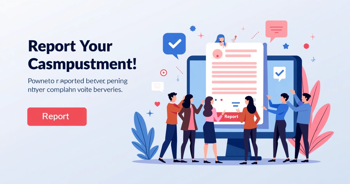 Banner virtual com mensagem de campanha incentivando denúncias 