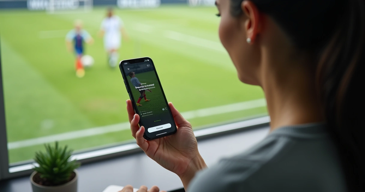 Comunicados digitais em escola de futebol