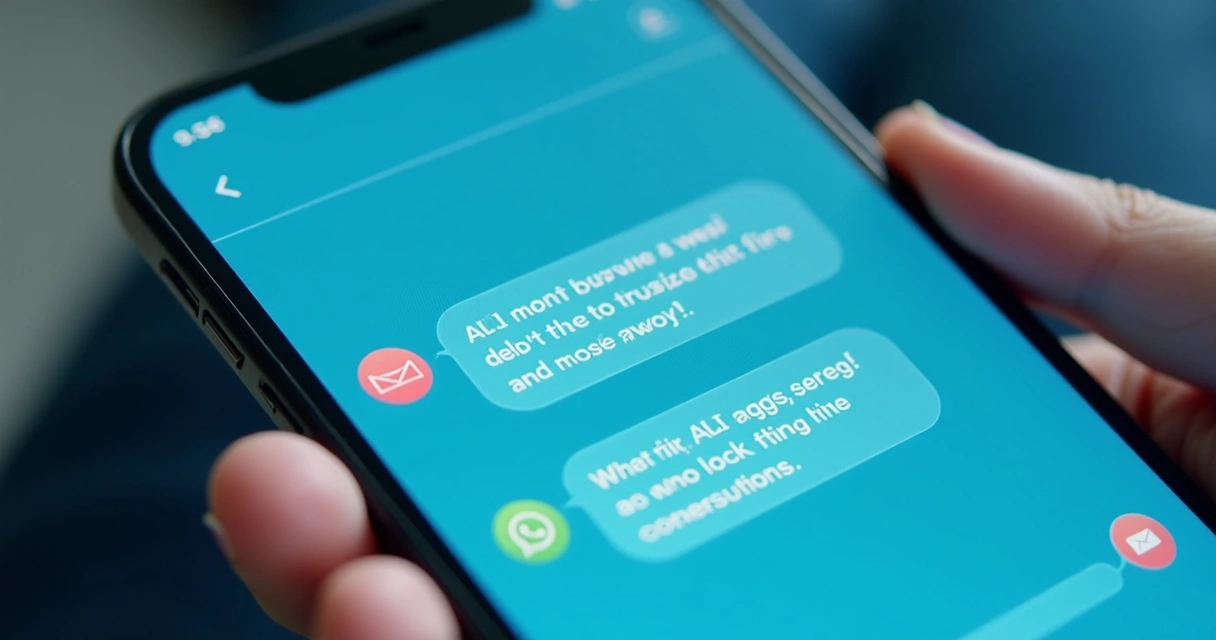 Chat artificial inteligente conversando em apps de mensagem 