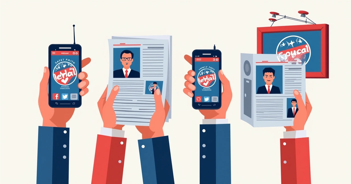 Integração entre mídias digitais e offline em campanha política 