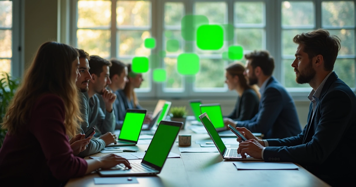 A equipe de sindicato disparando mensagens no WhatsApp Web 