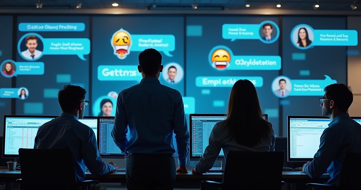 Grupo online de pessoas celebrando lucros de bots falsos