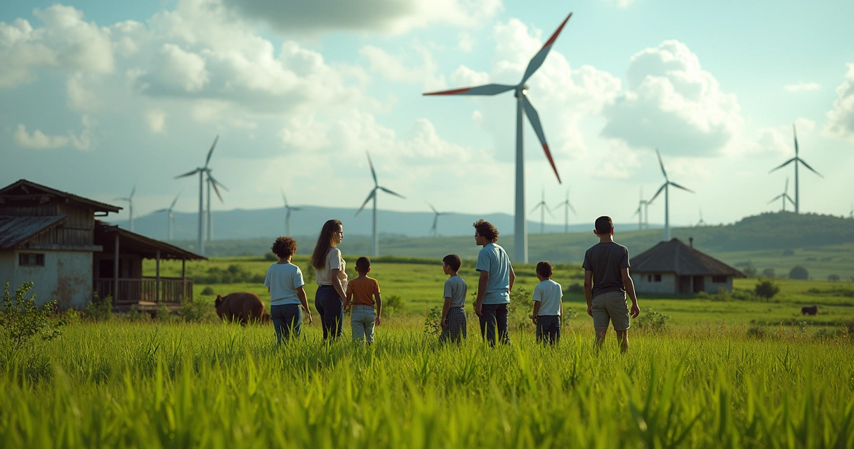 Habitantes de comunidade rural próxima a parque eólico