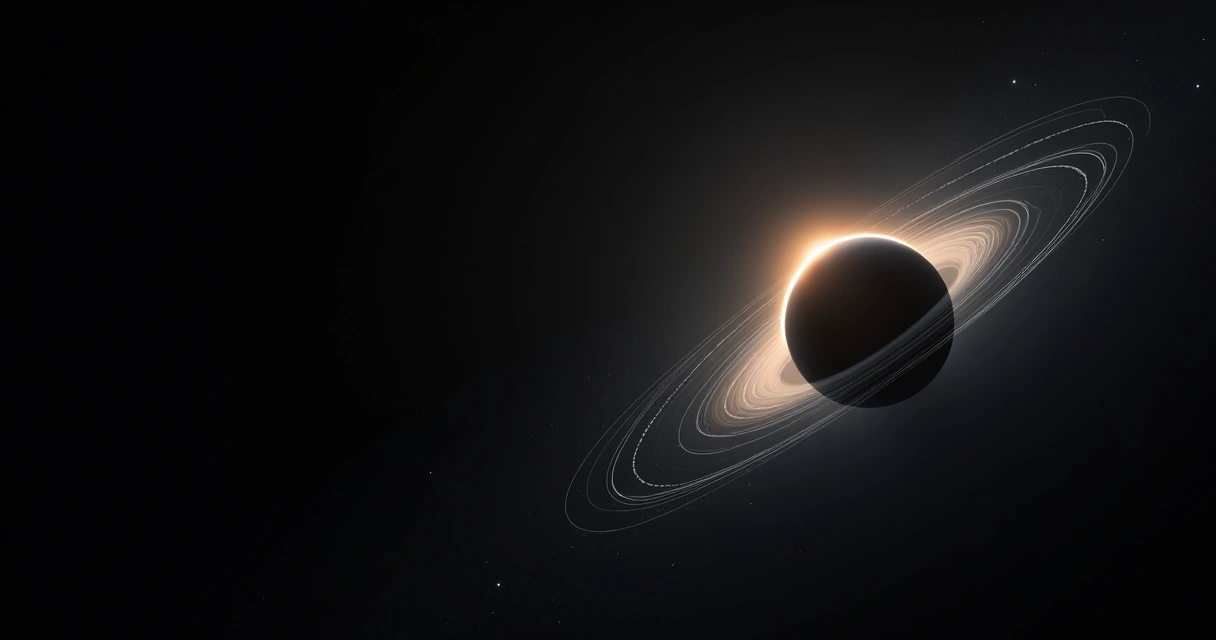 Representação visual do lenteamento gravitacional curvando a luz no espaço