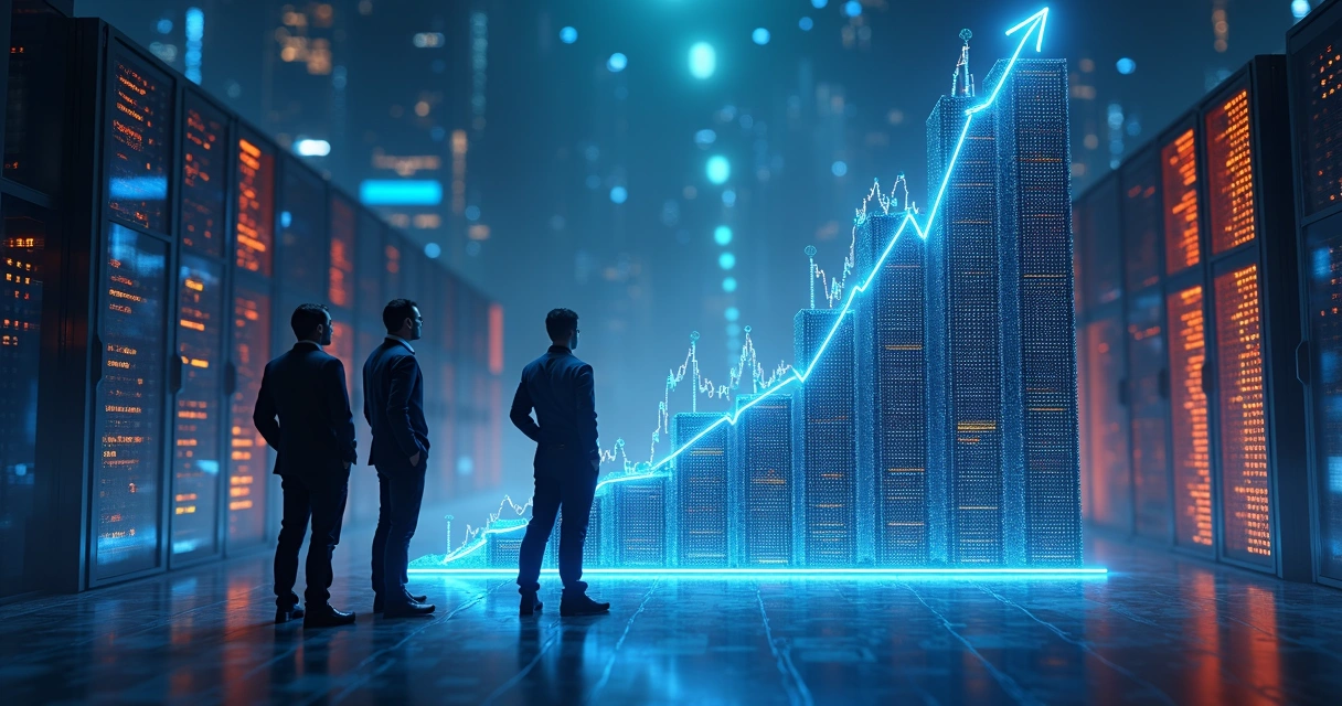 Gráfico mostrando concentração de valor em poucas empresas de tecnologia 