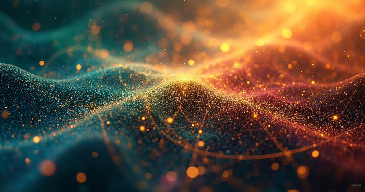 Visual representation of merging scientific and philosophical ideas 