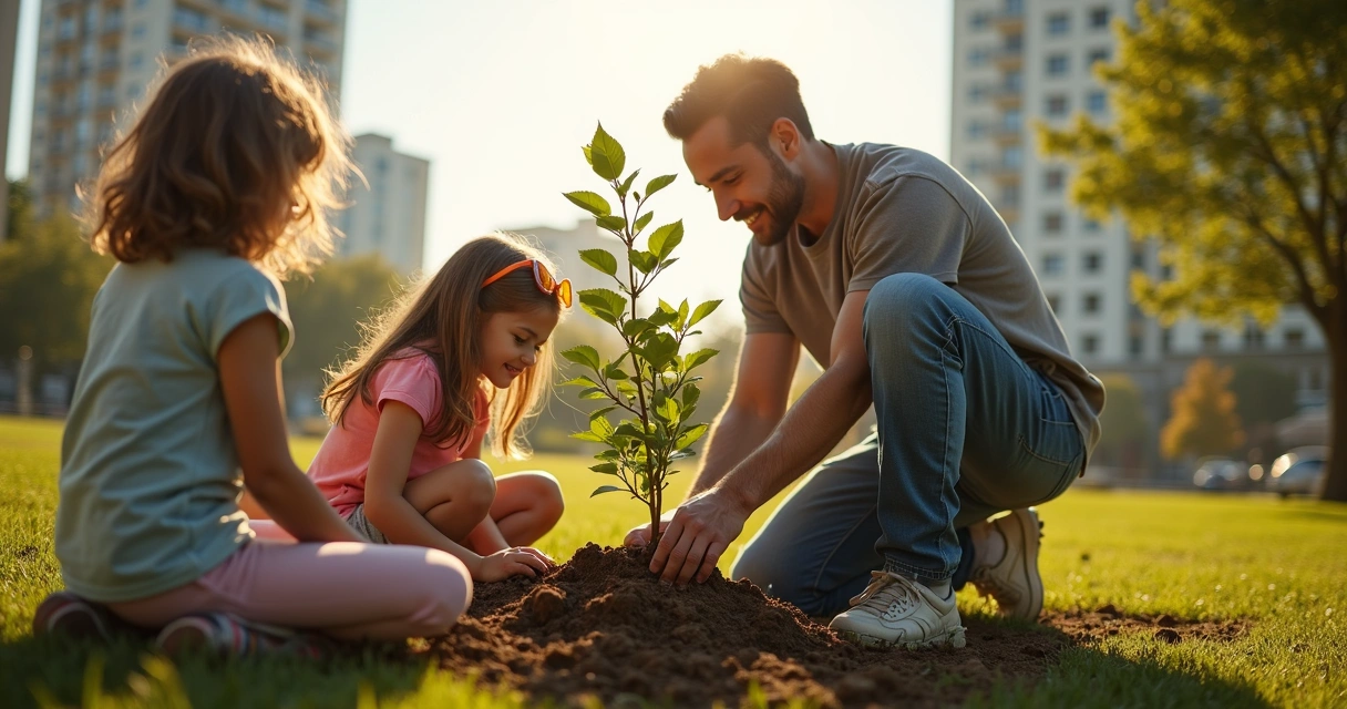 Persona colaborando en un proyecto social comunitario 
