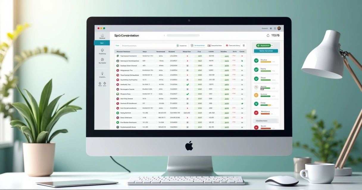 Conciliação bancária automática em tela de sistema 