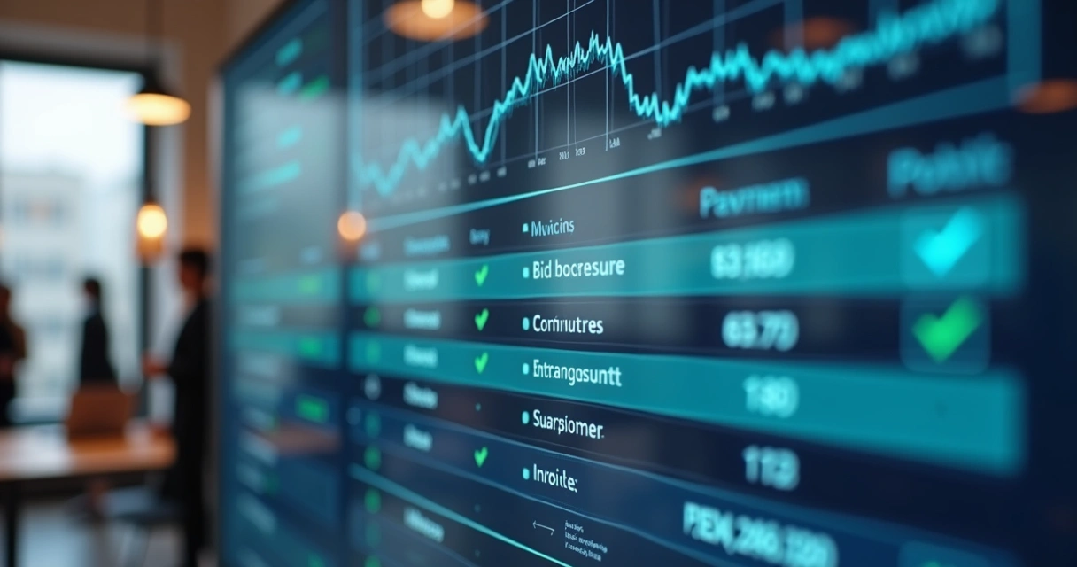 Tela de conciliação bancária digital com múltiplos pagamentos automatizados sendo processados 