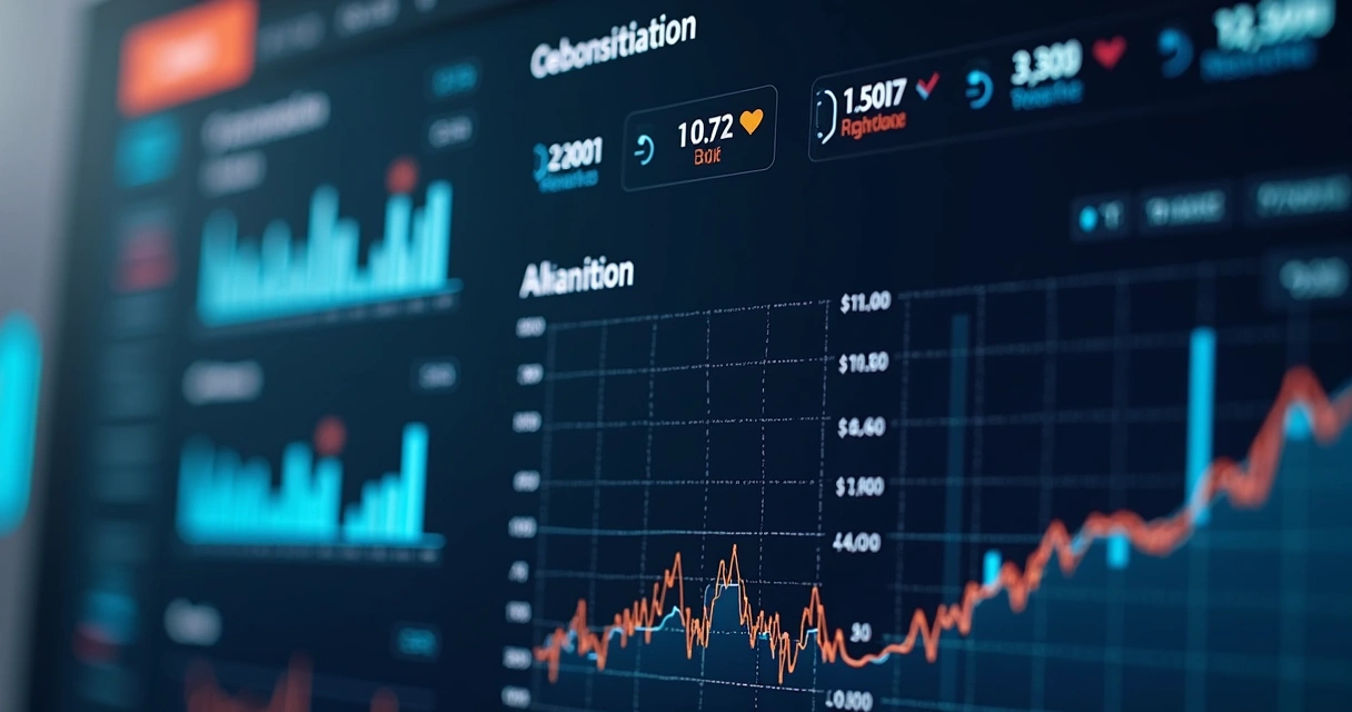 Dashboard financeiro mostrando conciliação bancária automática