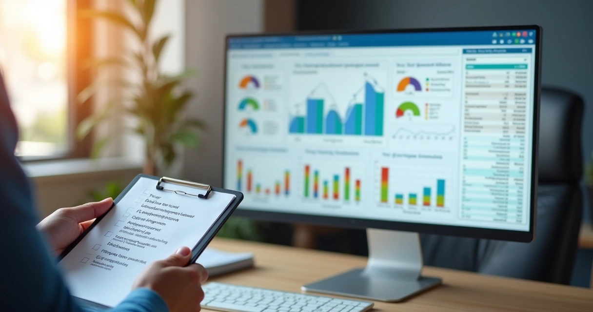 Tela de computador exibindo conciliação bancária durante processo de imposto de renda 