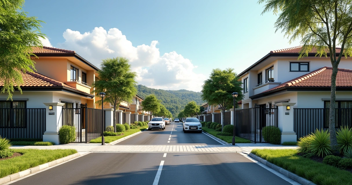 Condomínio fechado e bairro ao redor em Natal 