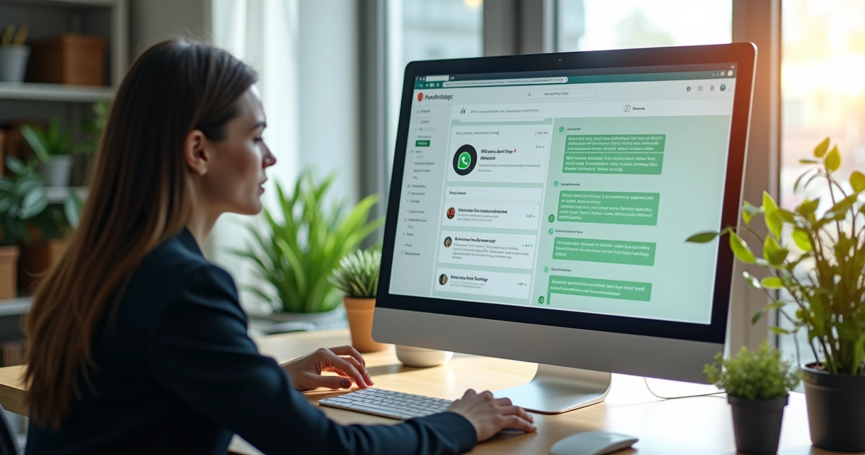 Síndico usando ferramenta de atendimento digital centralizada ao lado de painel de controle