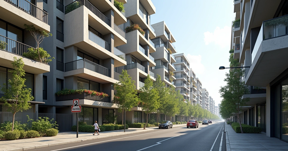 Edificios de condominios en México con señal de advertencia de riesgo 