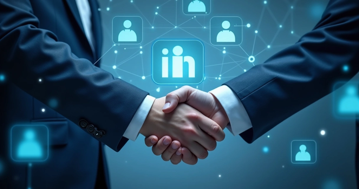 Conexão entre profissionais no LinkedIn