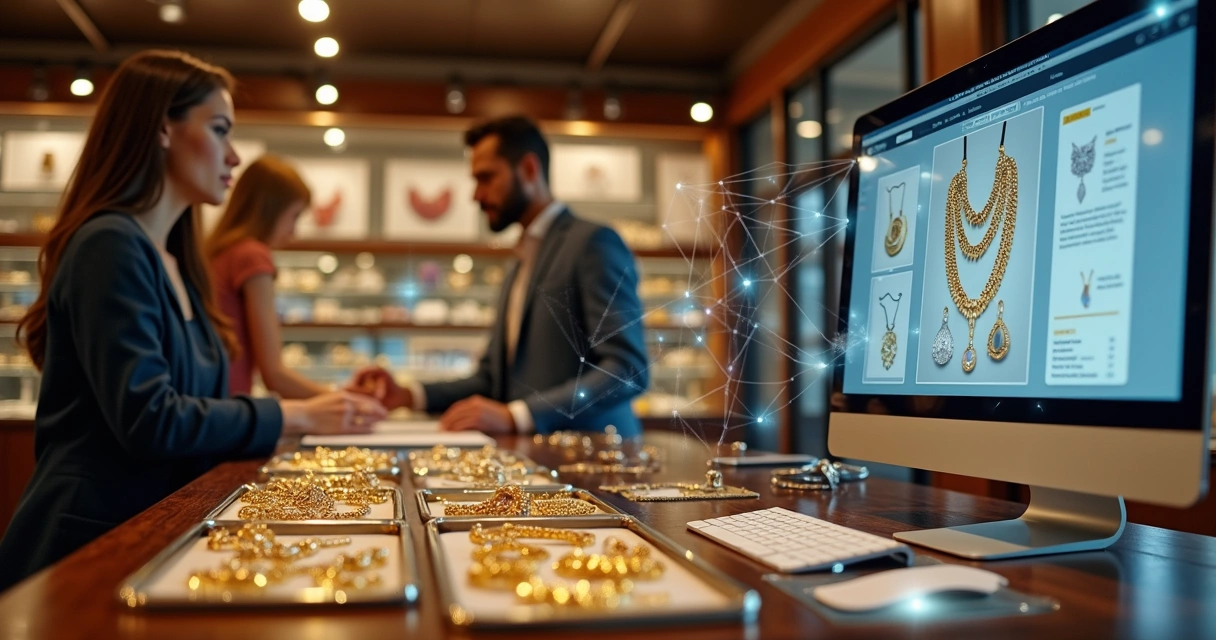 Integração entre loja física e venda online de joias 