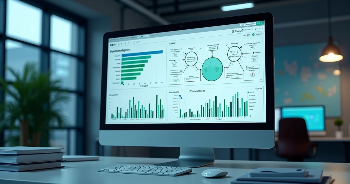 Dashboard com gráficos de integrações financeiras e múltiplos bancos conectados 