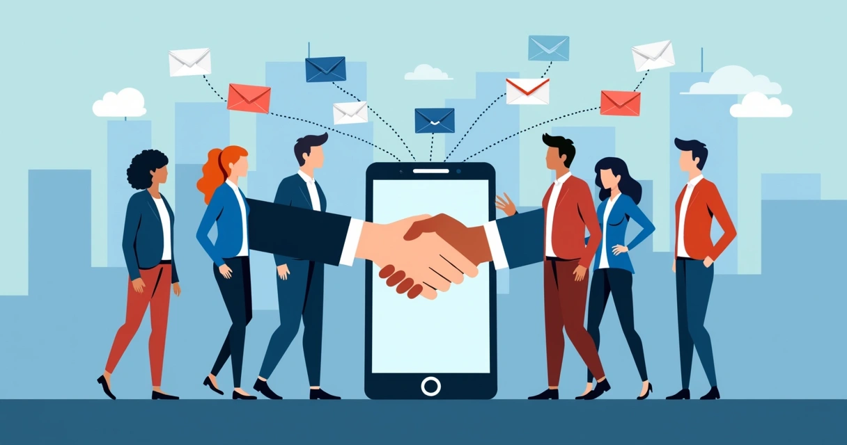 Profissionais conectando-se pelo LinkedIn
