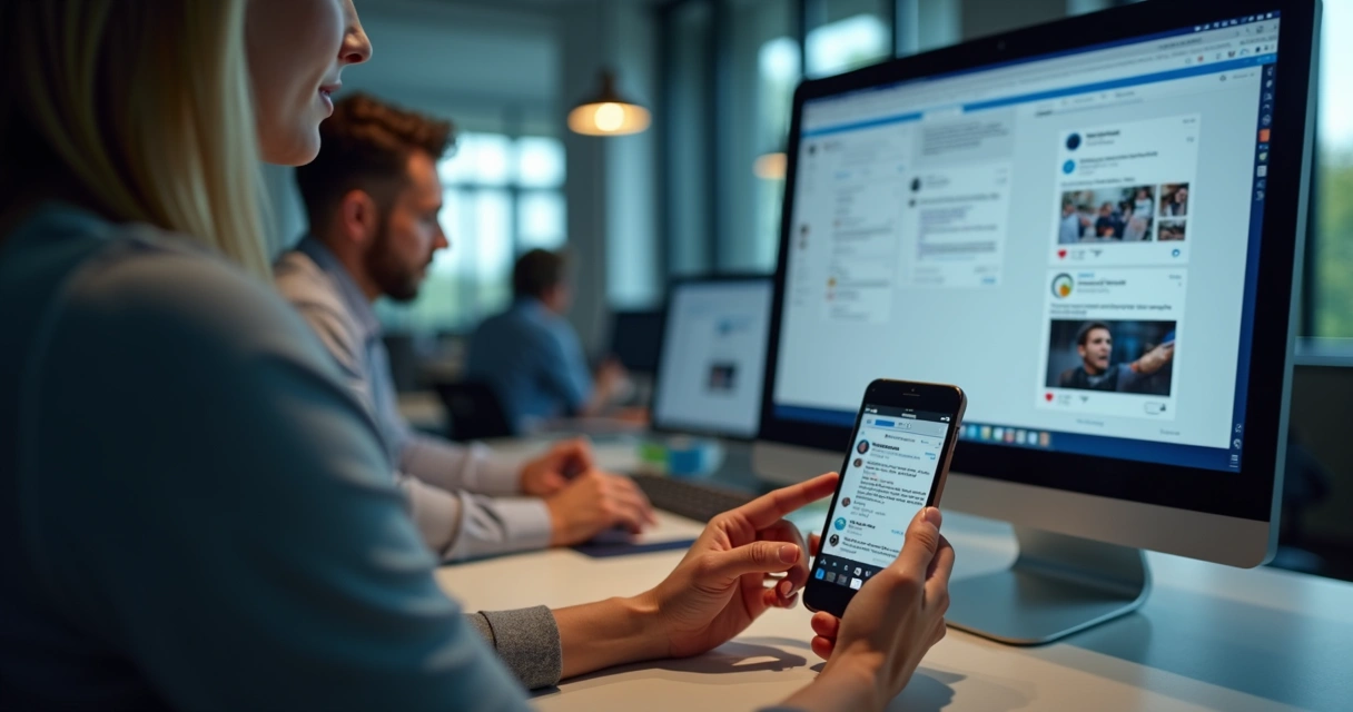 Engajamento de SDR em redes sociais antes de abordagem 