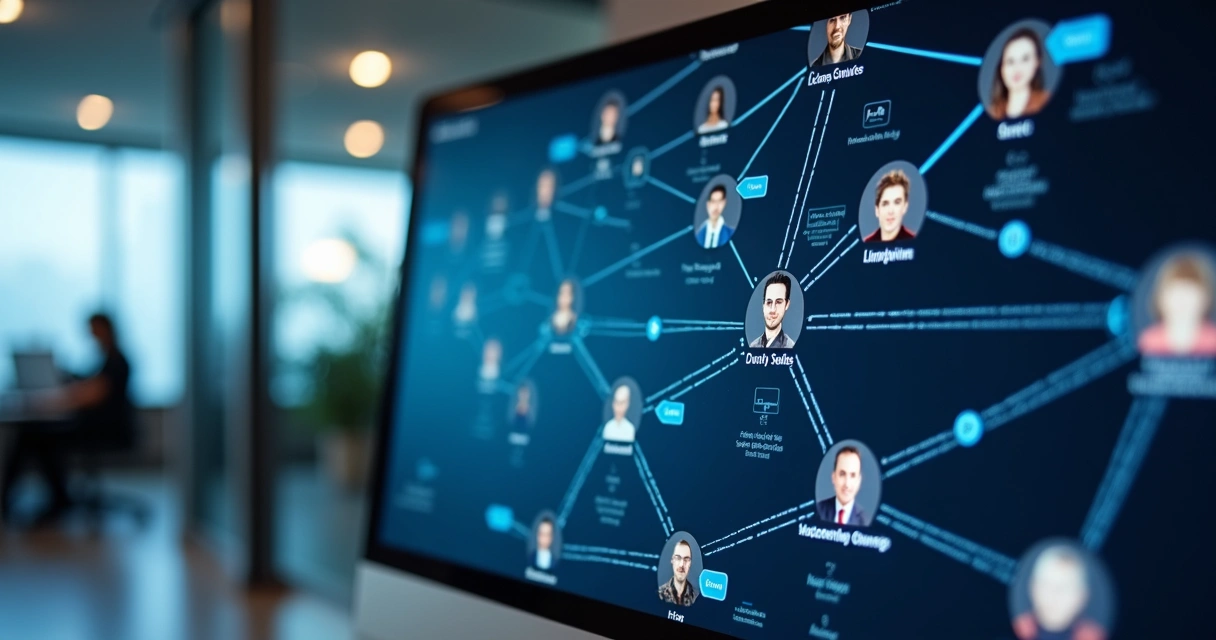 Rede de contatos LinkedIn formada automaticamente 