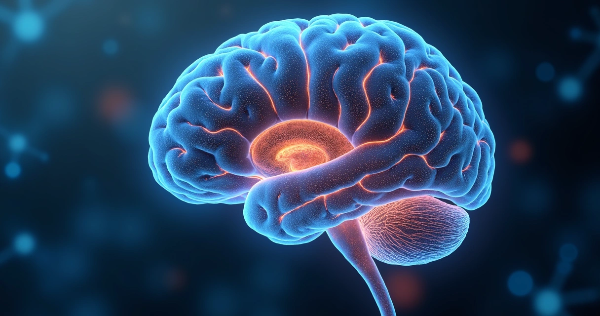 Ilustração de conexões de neurônios com diferentes cores e padrões 