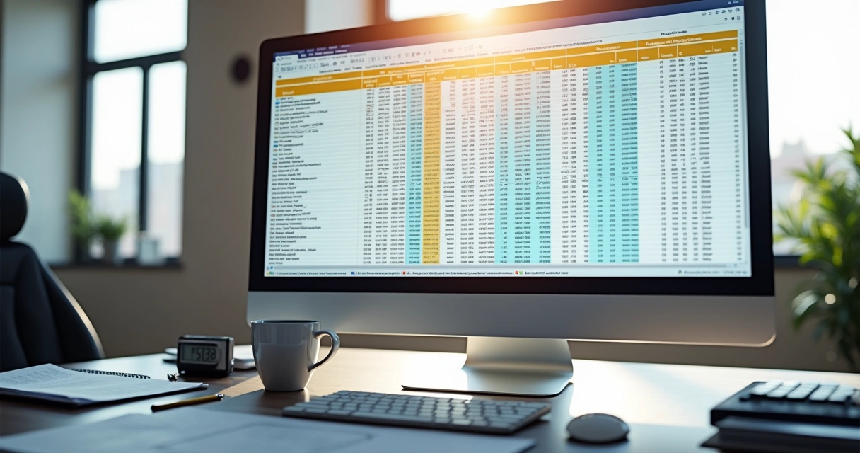Lançamentos contábeis agrupados por cliente e fornecedor em tela de computador