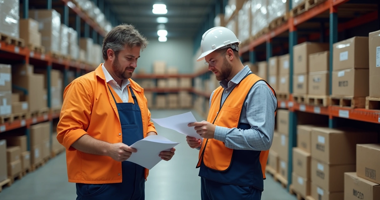 Conferência de mercadoria por funcionário em armazém