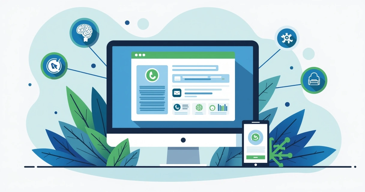 Tela de configuração de API do WhatsApp Business para integração com IA