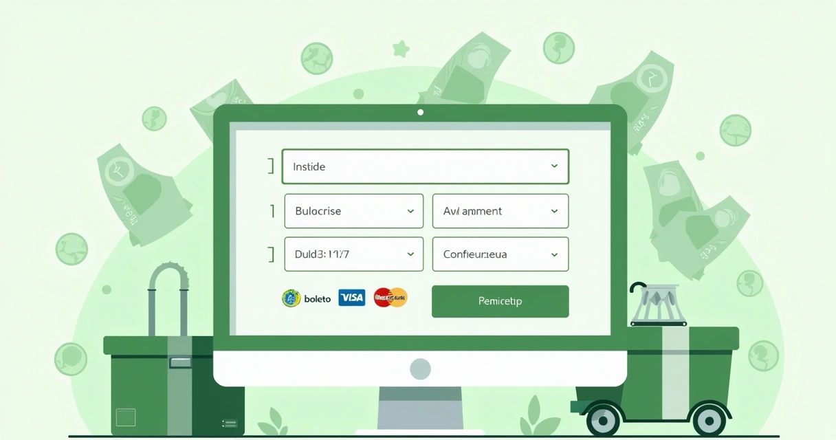 Tela simples de configuração de assinaturas em plataforma digital 