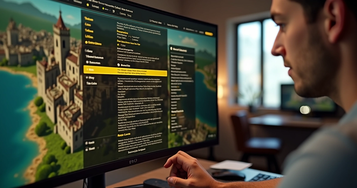 Tela de configurações gráficas do Tibia com opções de ajuste destacadas