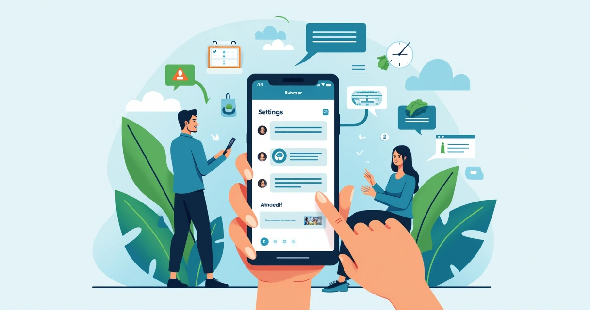 Tela de configuração de mensagem automática no WhatsApp Business 